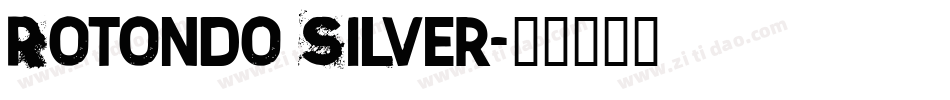 Rotondo Silver字体转换